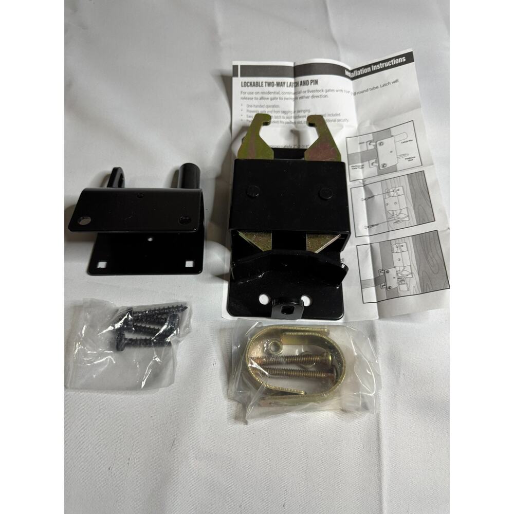MustGood Heavy Duty Farm Gate Latch 2 Way Gate Latch Perfect for Farms, Pastu... - Picture 3 of 10